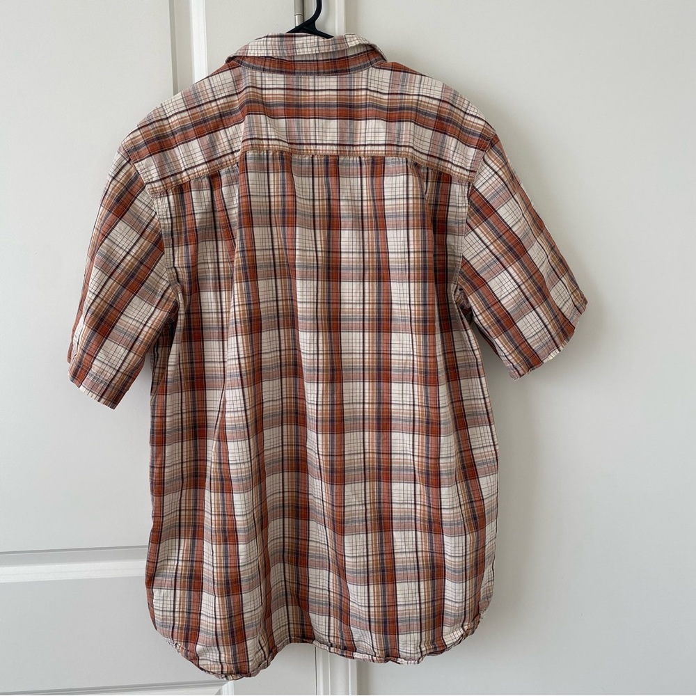 Carhartt Mens Relaxed Fit Plaid Cotton Short Sleeve Shirt size XL - Picture 4 of 6